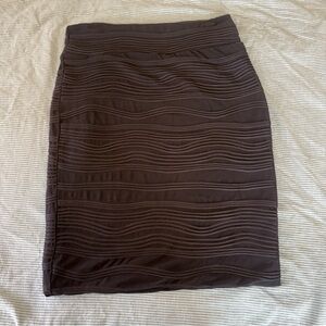 Vintage Brat Star Black Wave Pencil Skirt